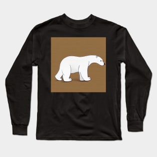 The illustration of a cute polar bear Long Sleeve T-Shirt